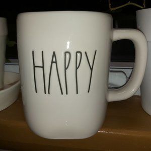 Rae Dunn HAPPY Coffee Mug